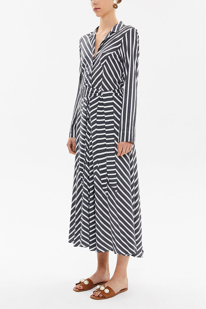 Black Crushed midi dress 92789