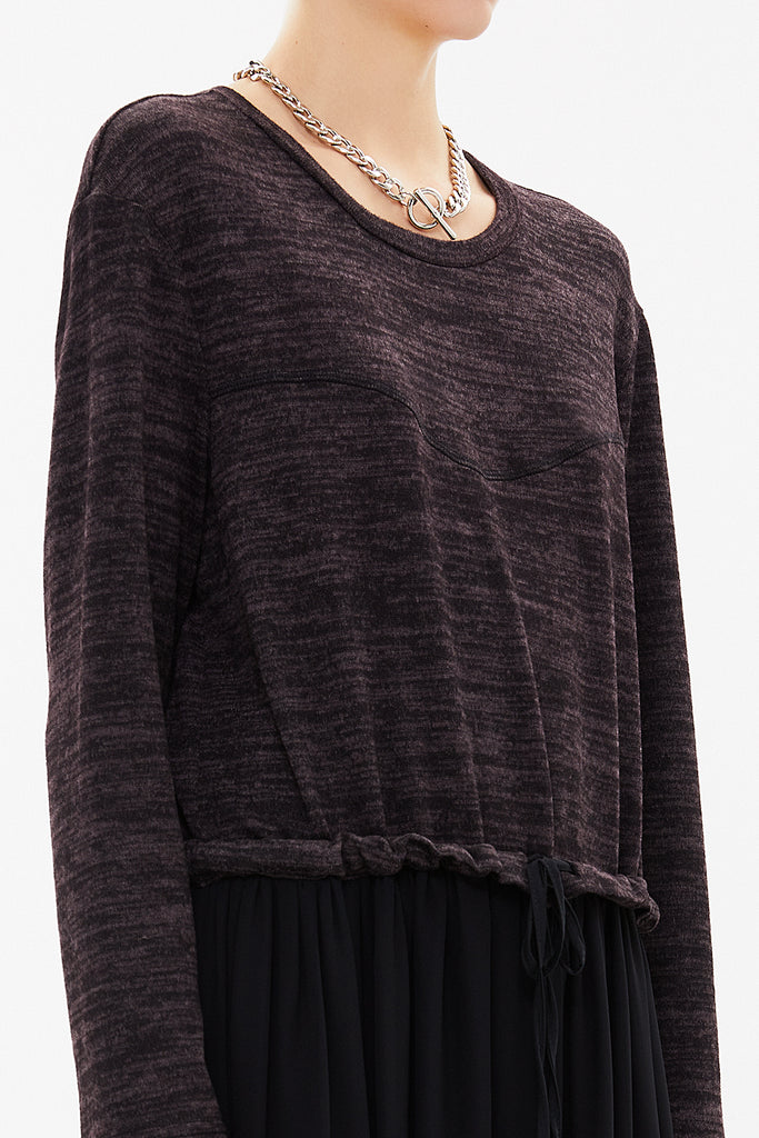 Plum Woven  midi dress  92164