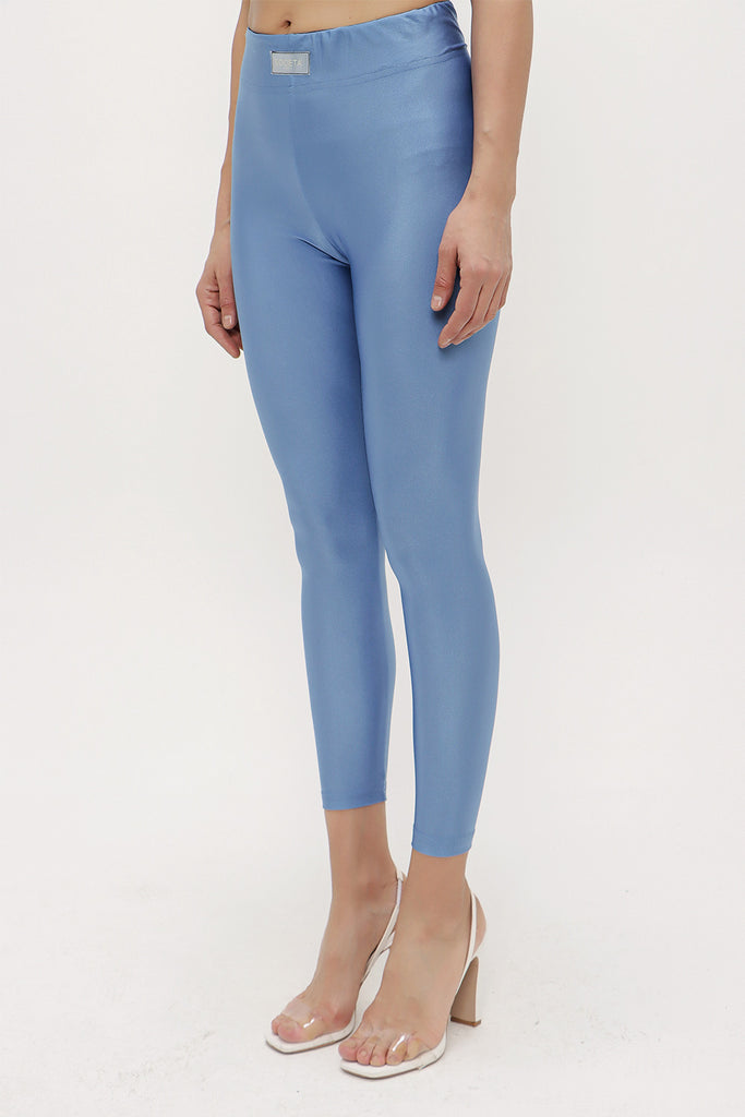 Blue Woven  leggings 41322