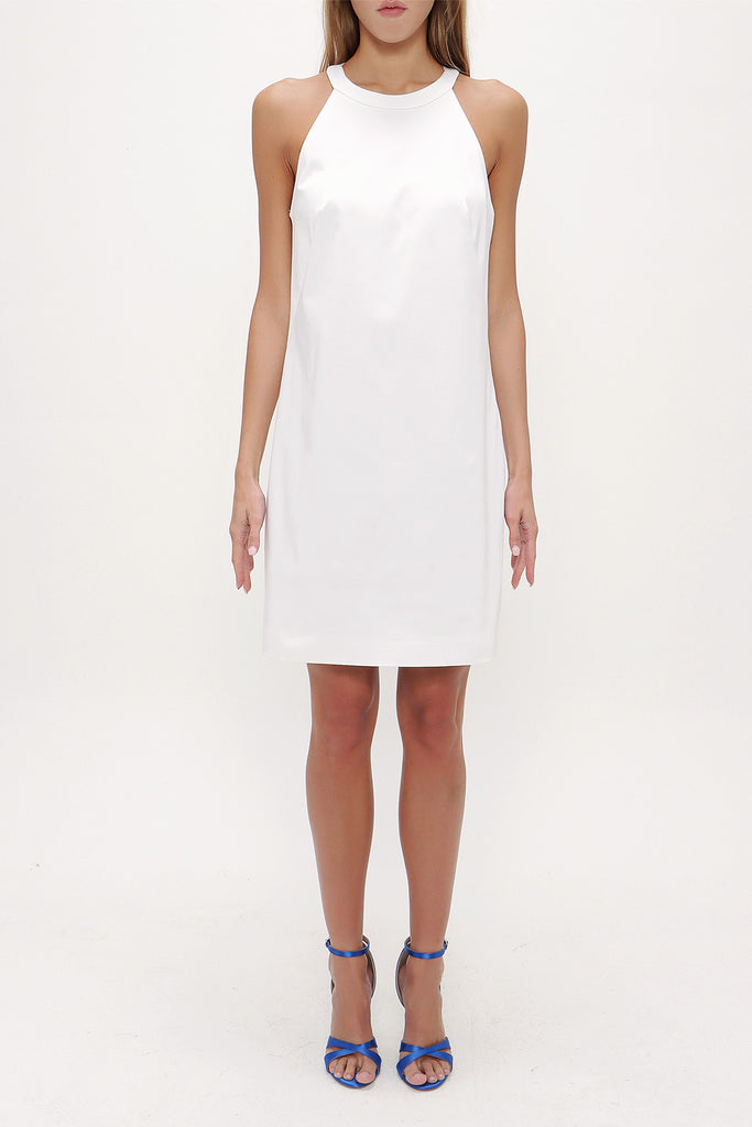 White Bowtie mini dress  92366