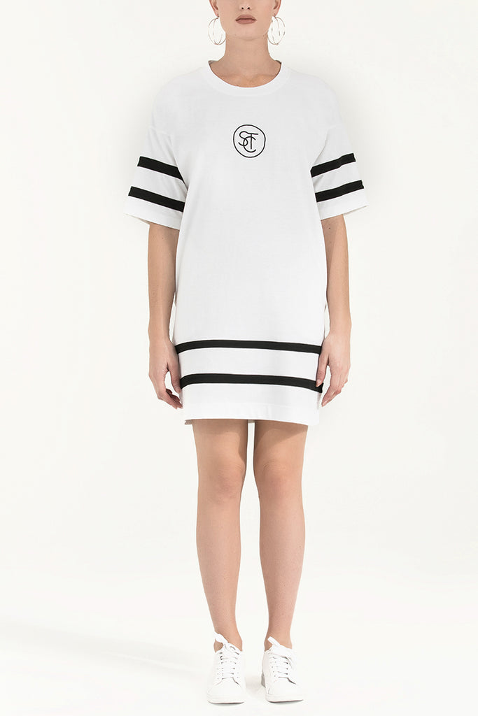 Nakışlı Örme Mini Elbise 92119