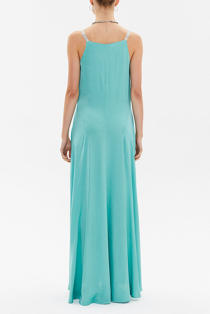 Mint Crystal gems sleeveless maxi dress 92850