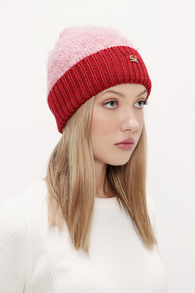 Red Knit  hat 28593