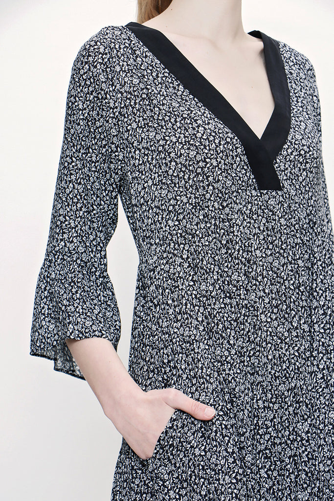 Black Pleated dress 93769