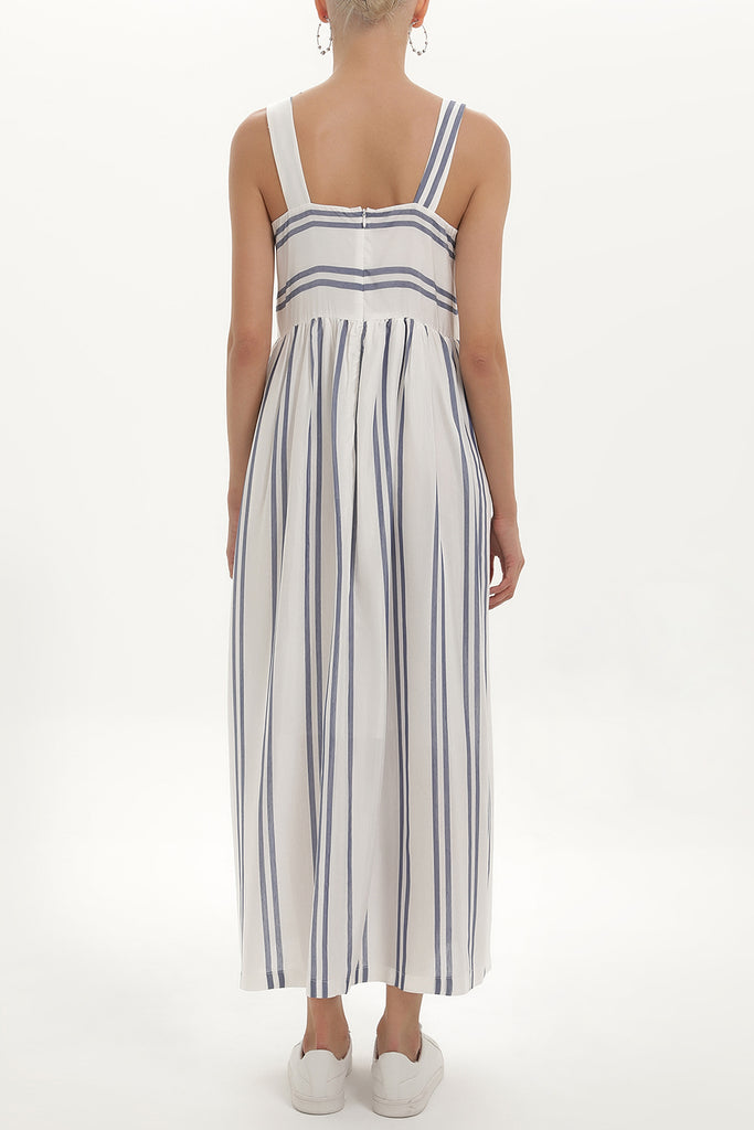 Navy Blue Strappy  maxi dress  92374