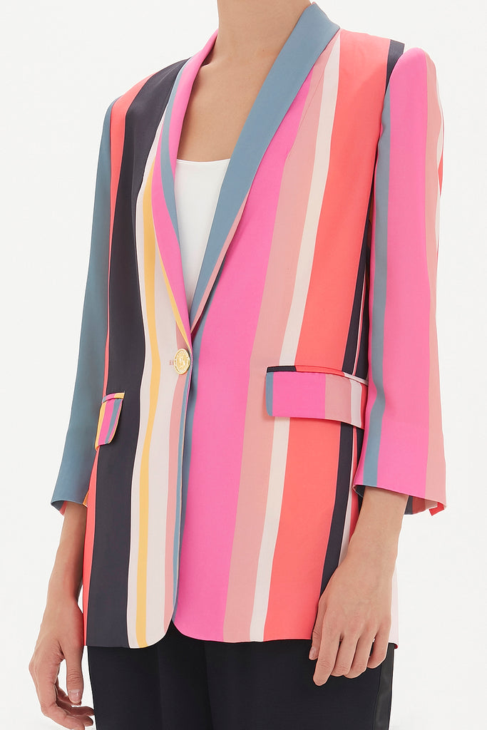 Mixed Colors Wide cut jacket 61081