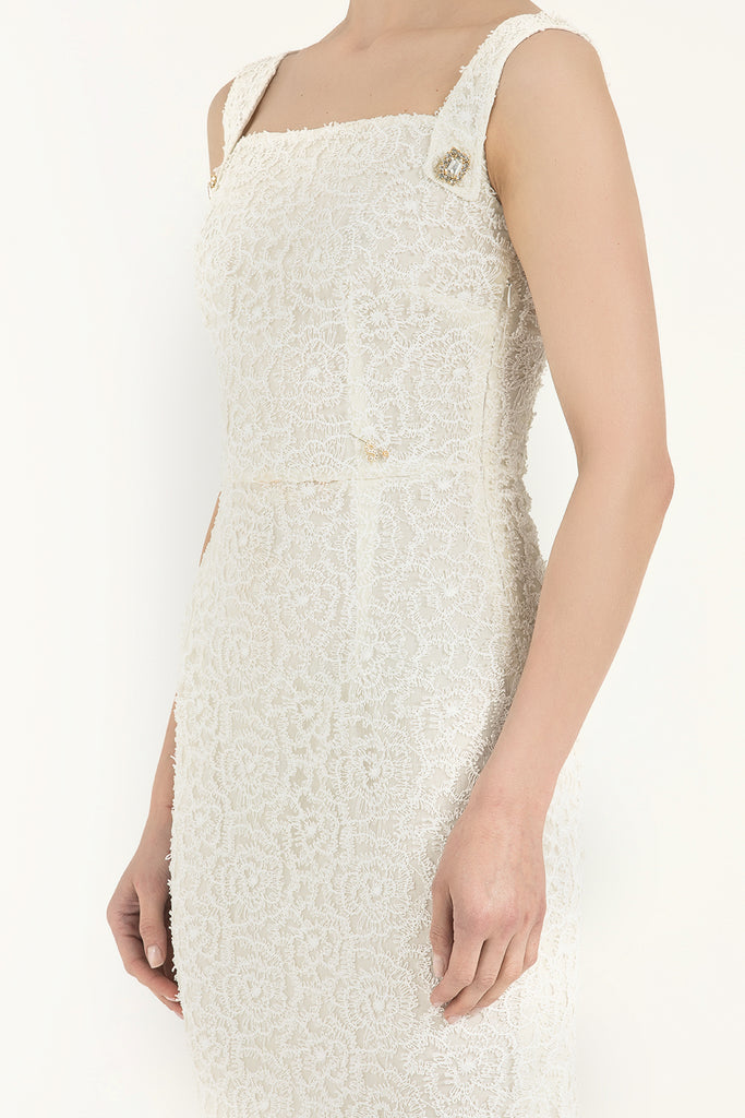 Ecru Lace mini dress 90892