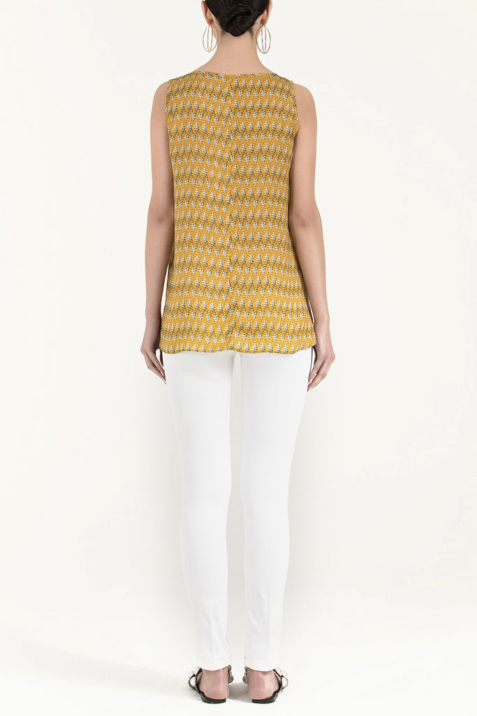 Desenli Kolsuz Bluz 19561