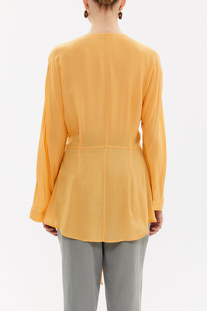 Mustard Waistband  Blouse  19765