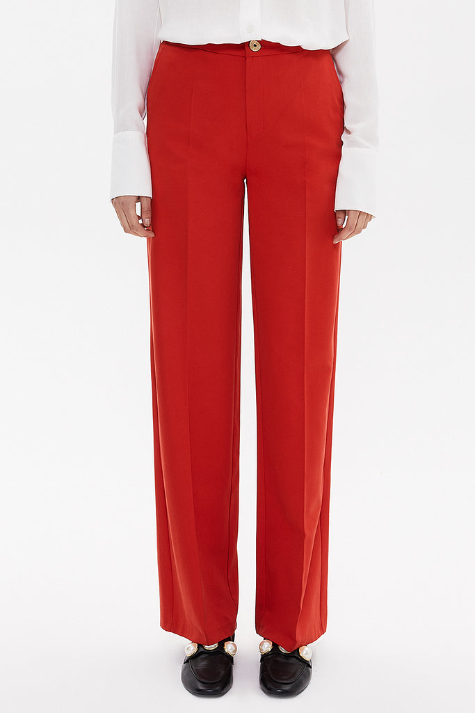 Red Wide leg pants 41292