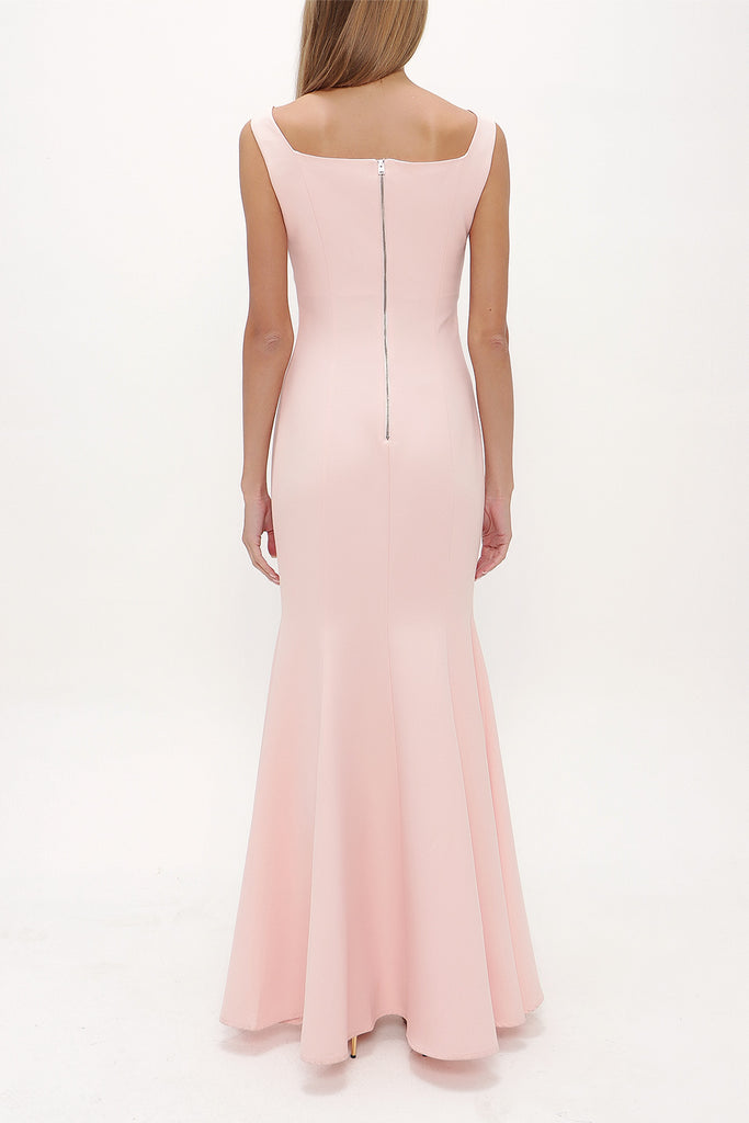Pink Strappy maxi dress 91840