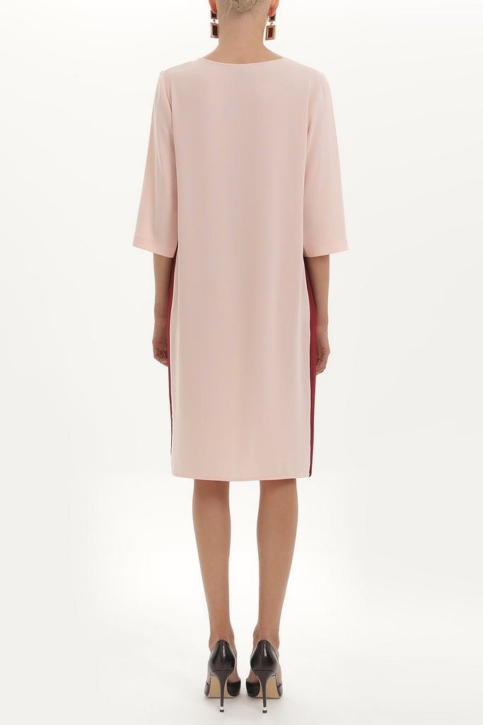 Pink Wide cut midi dress 91428