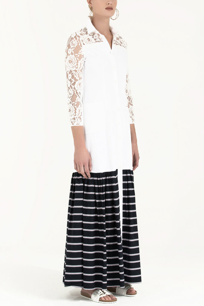 Dantelli Uzun Elbise 92248