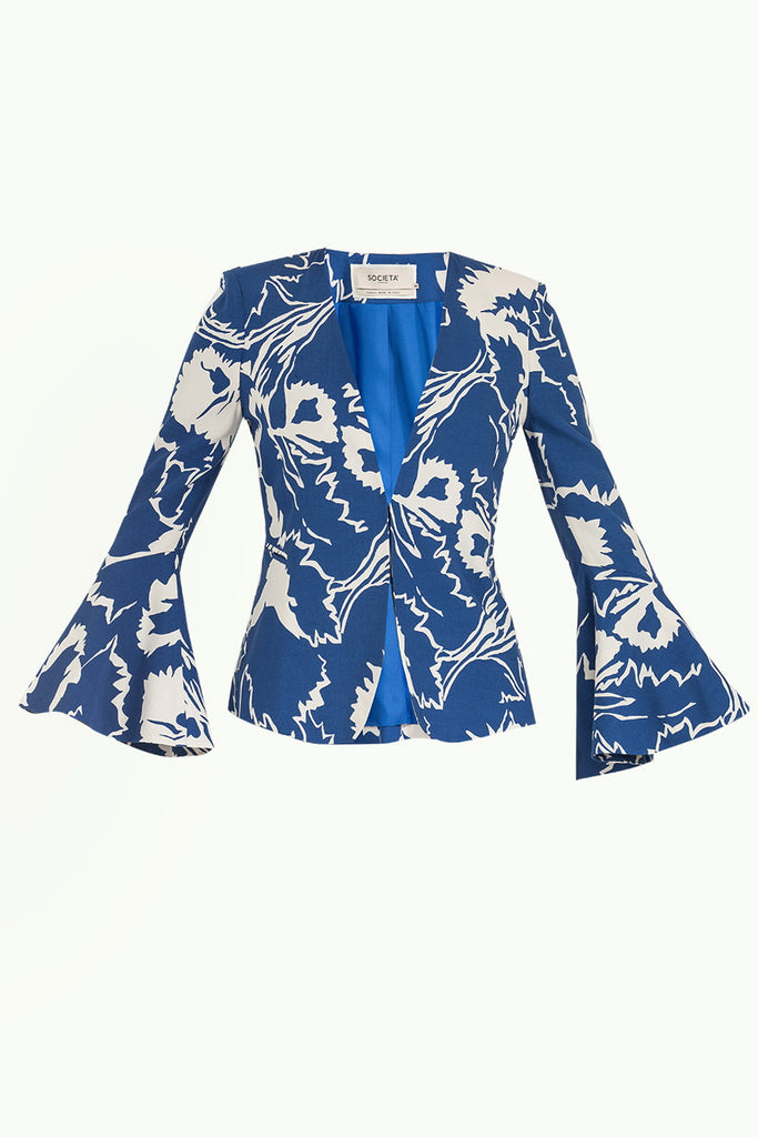 Kolları Volanlı Puantiye Desen Ceket 61009