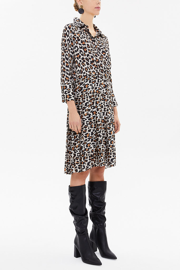 Pars Pleated mini dress 92649