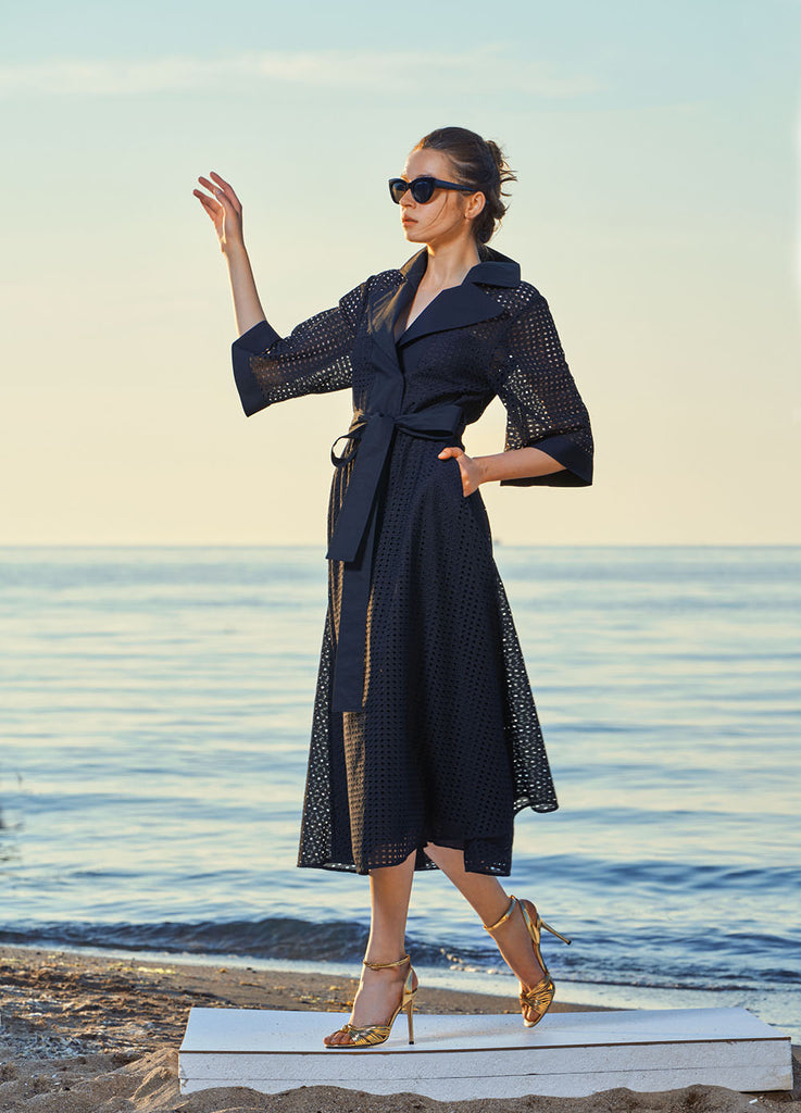 Black Scallop dress  93546