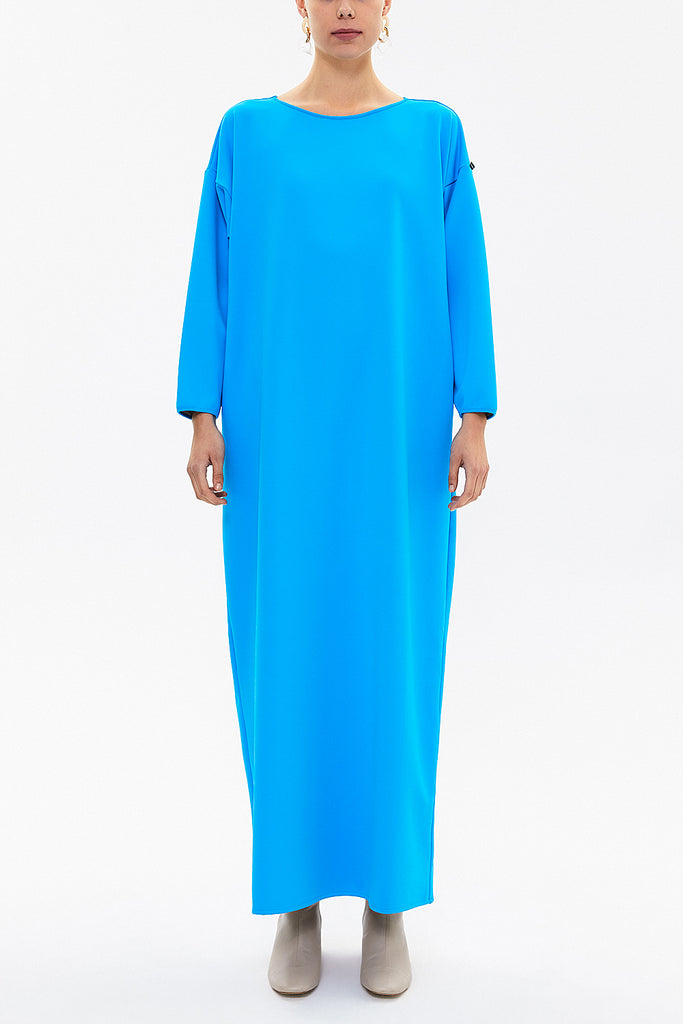 Turquoise Wide cut woven  maxi dress  92175