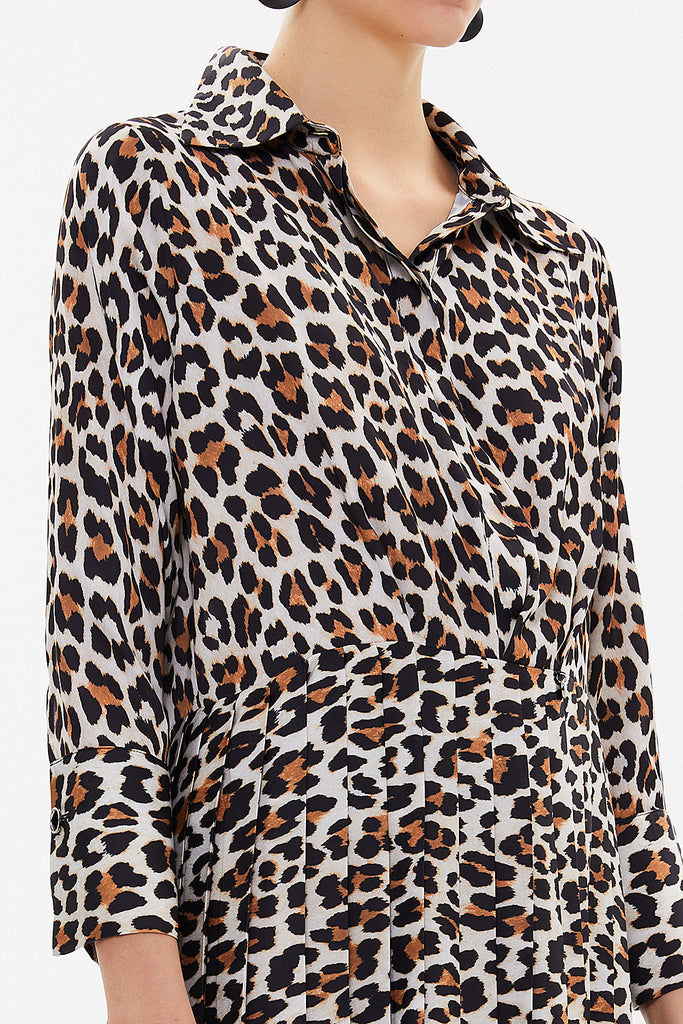 Pars Pleated mini dress 92649