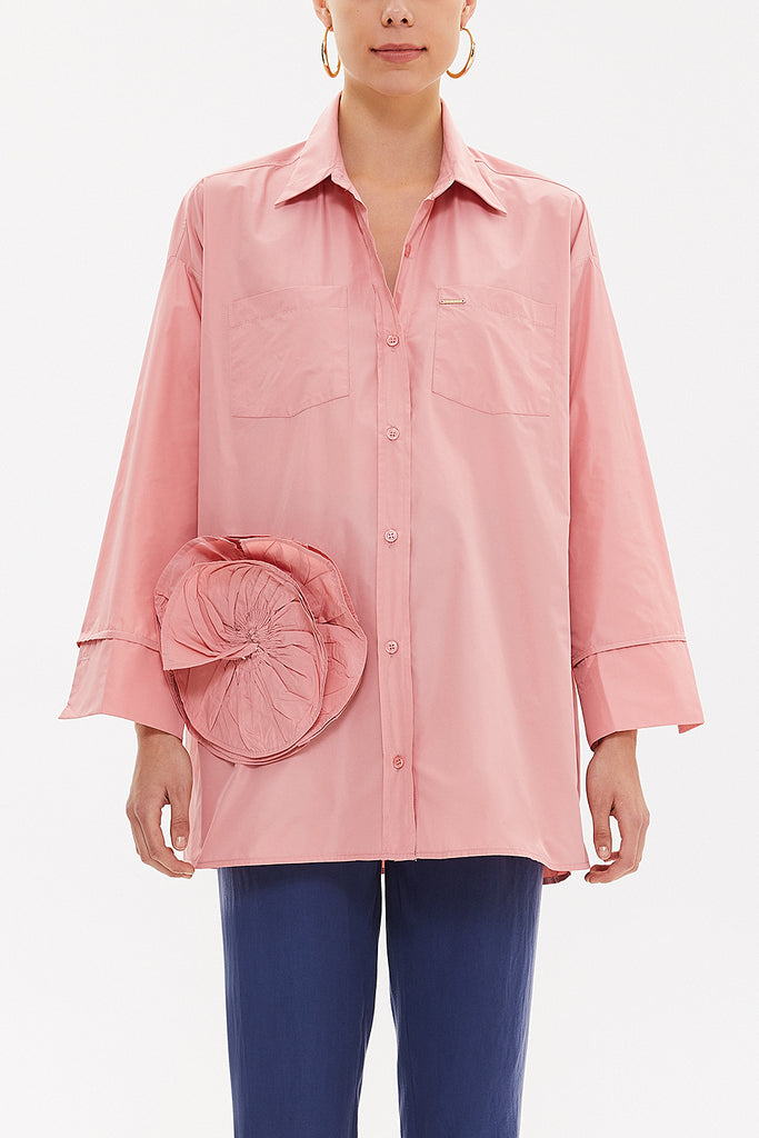 Powder Rose  detail  shabby chic shirt  10741