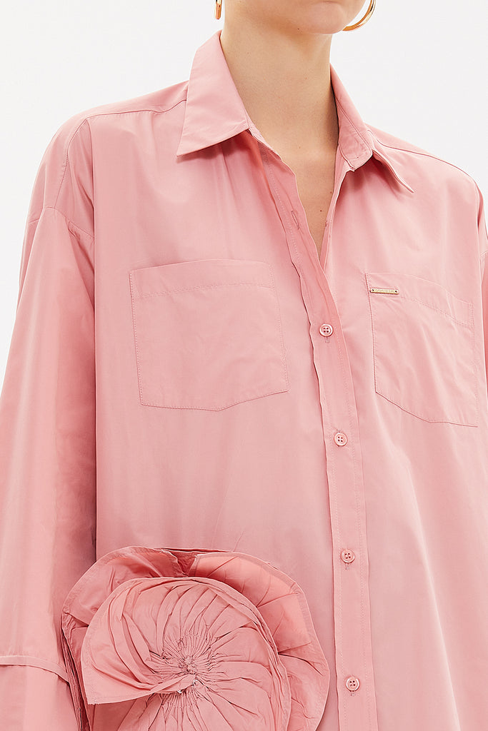 Powder Rose  detail  shabby chic shirt  10741