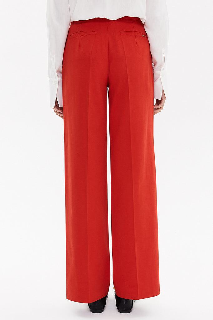 Red Wide leg pants 41292