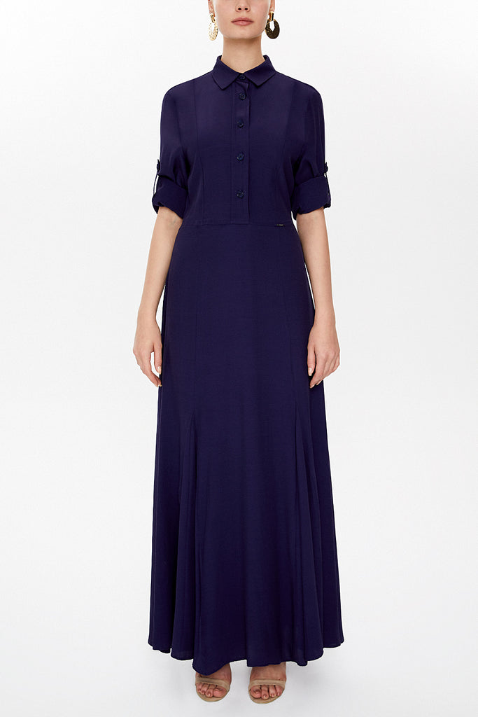 Indigo Elastic maxi dress 92975