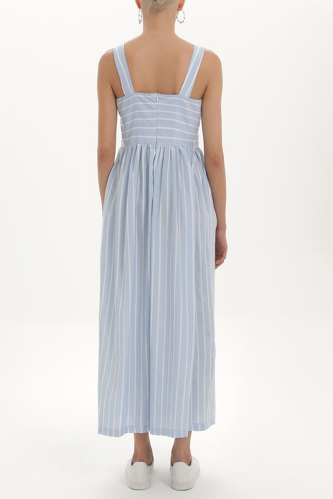 Blue Strappy  maxi dress  92374